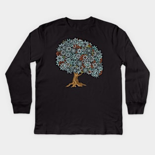 STEAMPUNK TREE whose leaves are actually gears Kids Long Sleeve T-Shirt